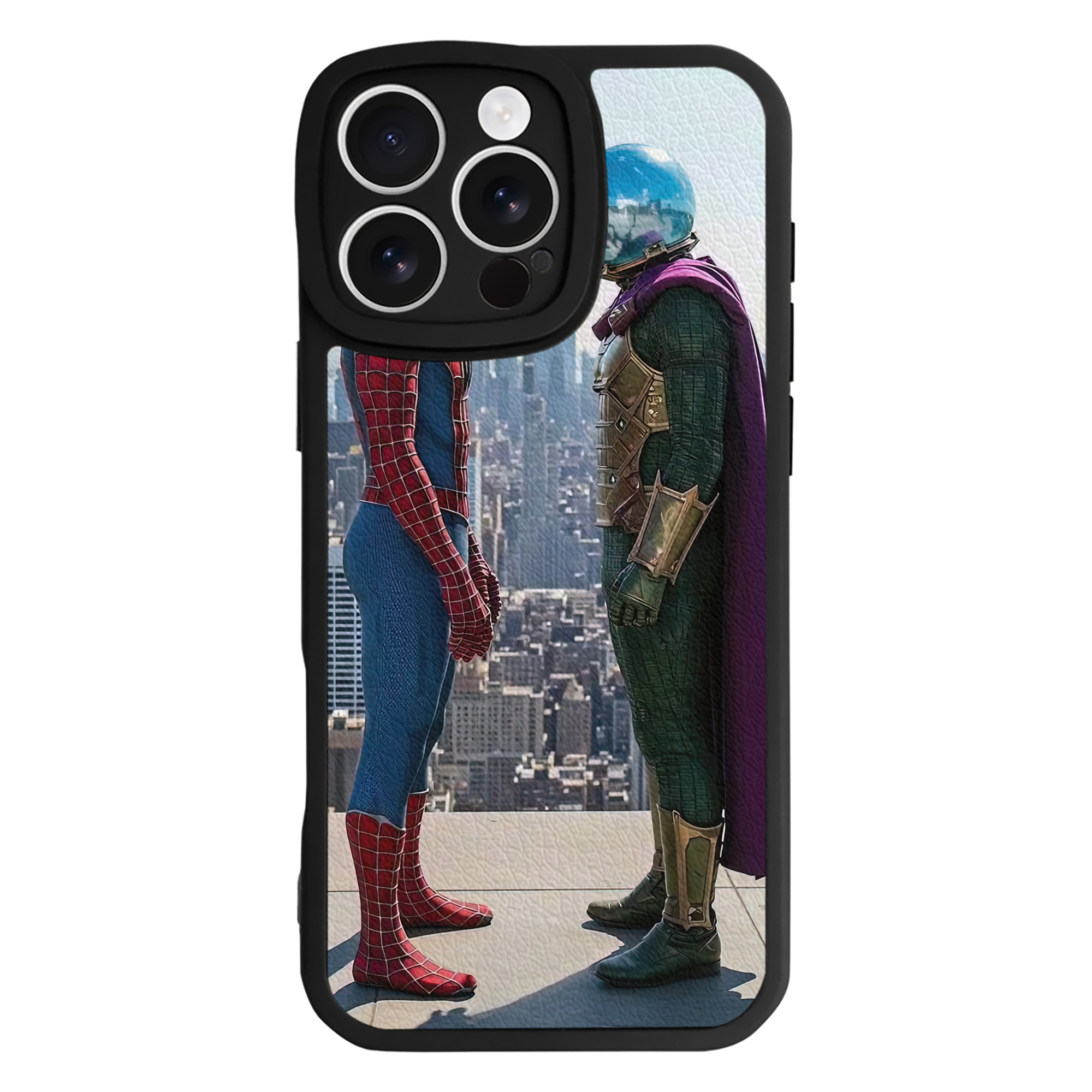 （画像用） Spider Man スパイダーマン 【iPhone 16シリーズ対応】シリコンスマホケース（レザー調） 材質：シリコン